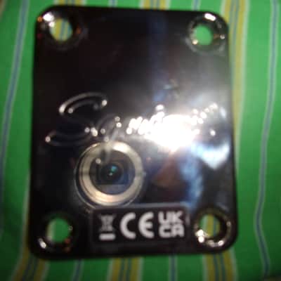 New with protective plastic Chrome Neck Plate Squier / Fender Telecaster Stratocaster P & Jazz Bass etc image 1