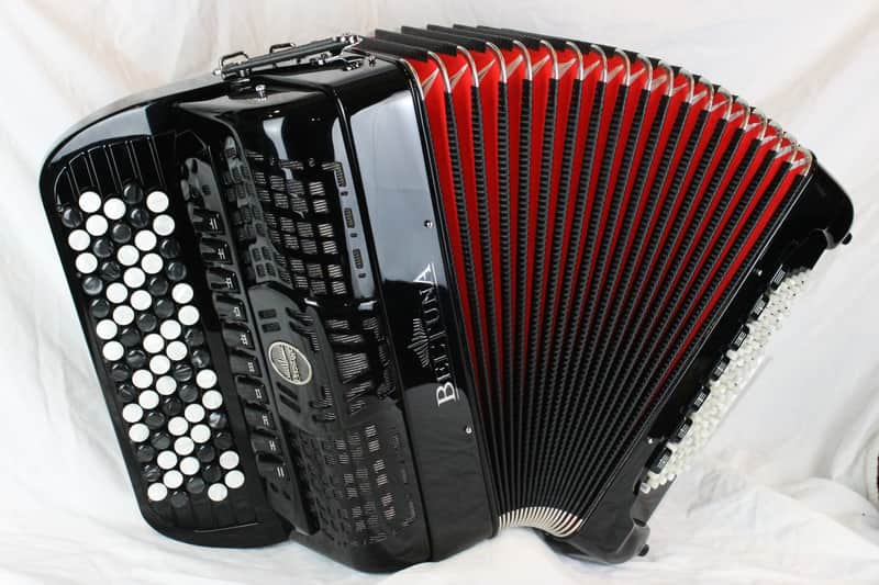 NEW Black Beltuna Prestige IV Special Chromatic Button Accordion C System LMMM 72 96