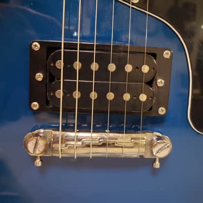 2008 Maestro Les Paul Jr Blueburst Pro Setup New Strings image 3