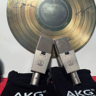AKG EB414  PAIR MIKROFON CK12. BRASS VINTAGE image 4