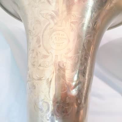 Conn Double Bell Euphonium-Gold Plated-Engraved-Made 1913-Clean-Playable-w/Case! image 4