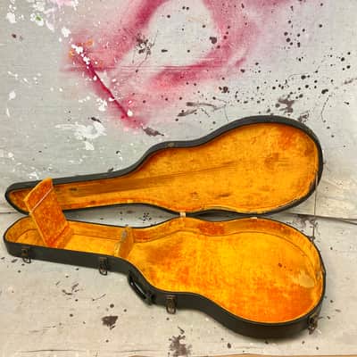 1960's Gibson Byrdland or ES-350T Thinline Guitar Case-Black Pebble-1960-1968 Vintage 17.5" Lower Bout image 5