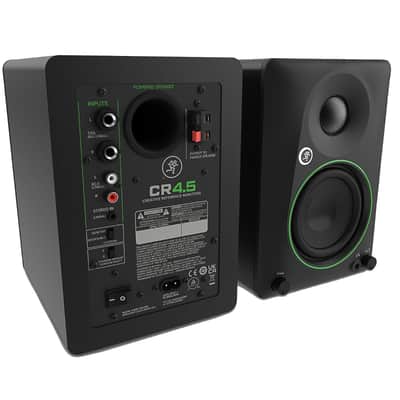 Mackie CR4.5 4.5" Powered Studio Monitor Speakers Pair with Tone Control image 6