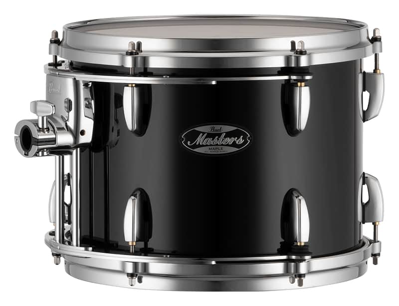 Pearl Masters Maple 12x9" Piano Black Premium Lacquer #103 Rack Tom Tom Drum w/Standard Mount | WorldShip | NEW | Authorized Dealer image 1