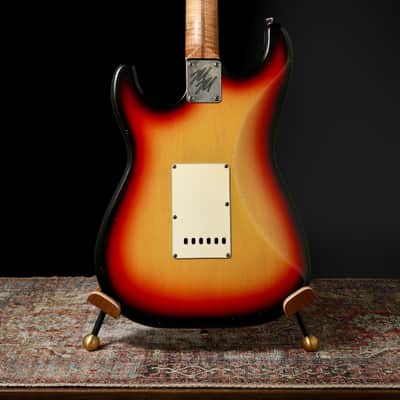 Mario Martin S-Style 2021 - 3-Tone Sunburst. AAA Flame Roasted Maple / Arcane Pickups image 6