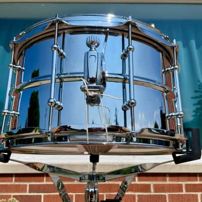 Ludwig Supralite 8x14 Steel Snare Drum LU0814SL image 4