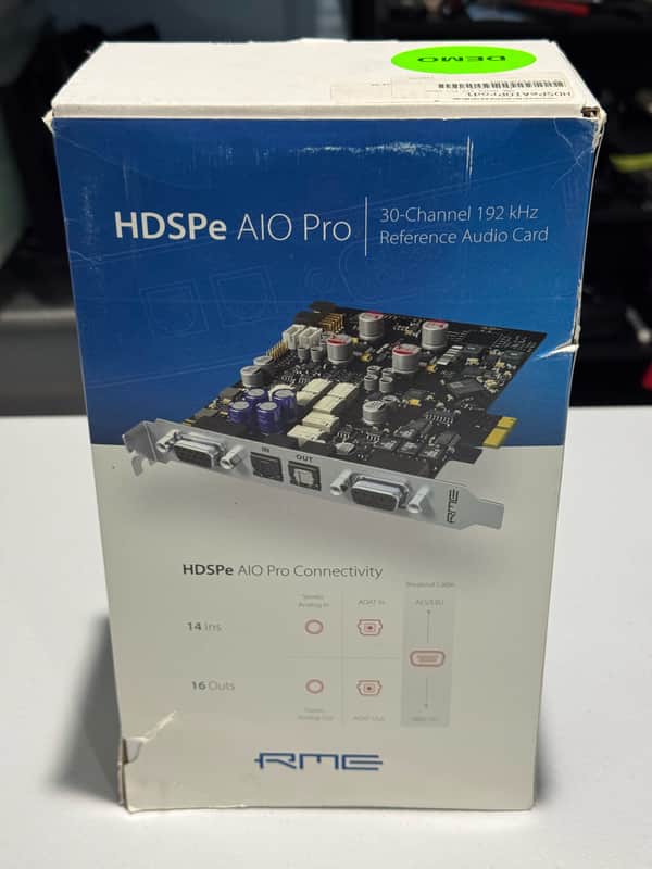 RME HDSPe AIO Pro PCIe Audio Interface with Various Cable Adapters and OWC TB3 Enclosure image 1