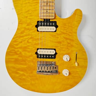MUSIC MAN Axis Super Sport HH Trans Gold Electric Guitar, a6601 image 3