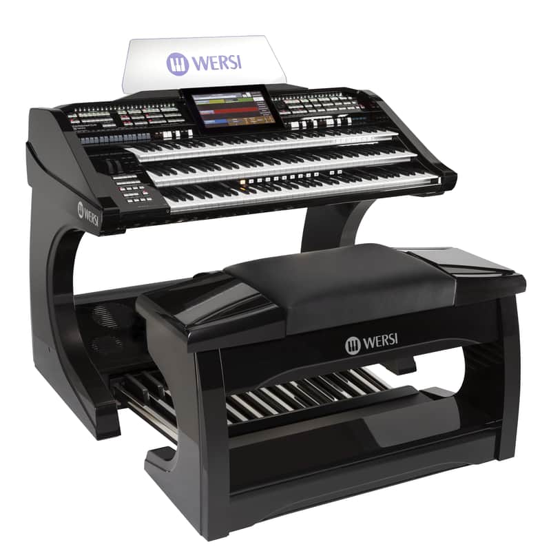 Wersi PERGAMON OAX1000LS Black Metallic - 25-pedal key and bench included - Electronic Organ