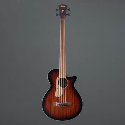 Ibanez AEGB24FE-MHS Mahogany Sunburst High Gloss - Acoustic Bass imagen 2
