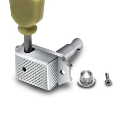 Vintage Guitar String Tuning Pegs Tuning Machines Tuning Keys Machines Heads Tuners Compatible with Les Paul LP SG Style Electric Guitar 3 Left 3 Right, Chrome with Tulip Button. image 4