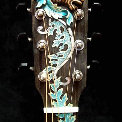 Blueberry Handmade Acoustic Guitar Dreadnought Taurus (Zodiac) built to order image 1