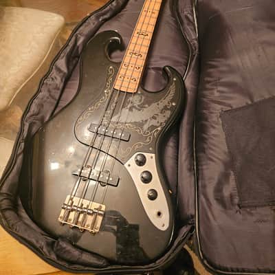 1978 Ibanez 2609B Professional Black Eagle Double Cutaway 4-String Bass with Maple Fretboard - Black image 1