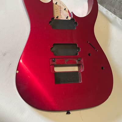 2000 Japan Fujigen Ibanez RG7420 7 String Magenta Crush Guitar