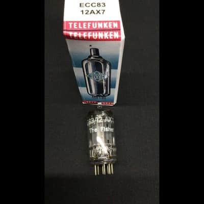 TELEFUNKEN The Fisher 12AX7 ECC83 Smooth Plate W Germany VACUUM TUBE 10.9817 image 2