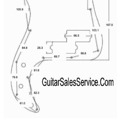 Precision Style Bass Left Hand Brushed Aluminum Pickguard - Gold FREE SHIPPING! image 2