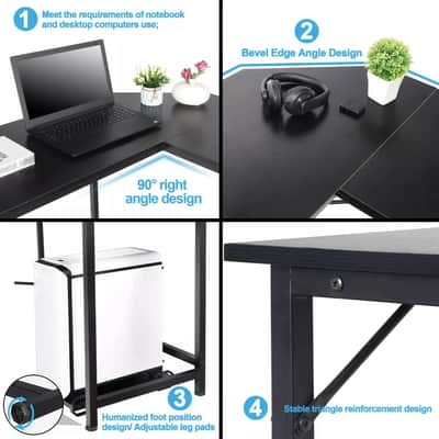 66” L-Shaped Studio Desk – Spacious Music Production & Gaming Workstation | Corner Recording Desk image 3