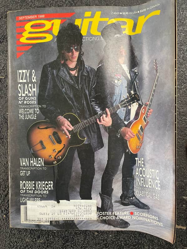 Guitar Magazine Izzy and slash image 1