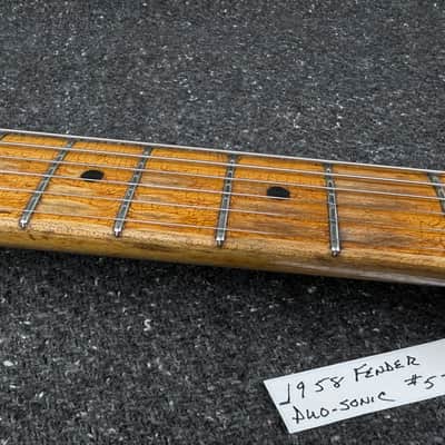 1958 Fender Duo-Sonic Desert Sand Original Vintage Finish Pickups+Pots with Case image 9