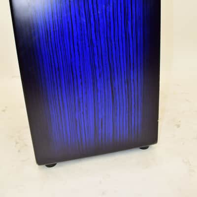 Latin Percussion LP Aspire Accents Snare Cajon, Blueburst Streak image 3