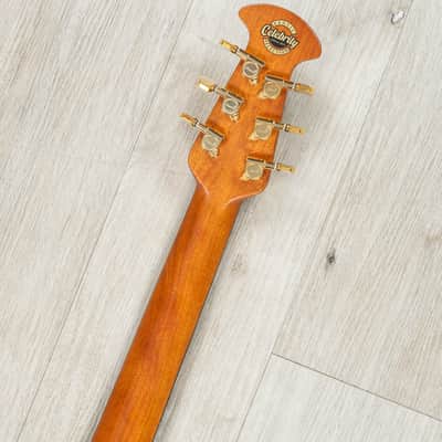 Mint Ovation Limited Celebrity Elite Plus Exotic Acoustic-Electric Guitar, Flamed Eucalyptus, Sunbur image 12