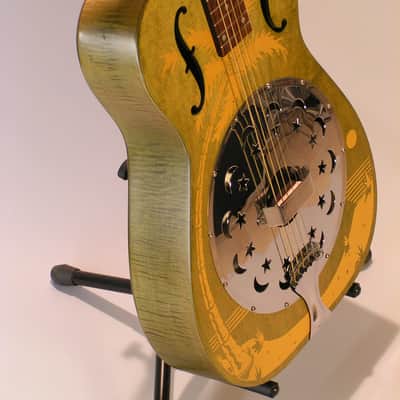 Dobro bois manche carré model Hula Blues de 1987 image 7