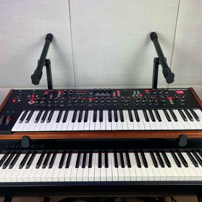 Dave Smith Instruments Prophet 12 61-Key 12-Voice Polyphonic Synthesizer 2013 - 2018 - Black with Wood Sides