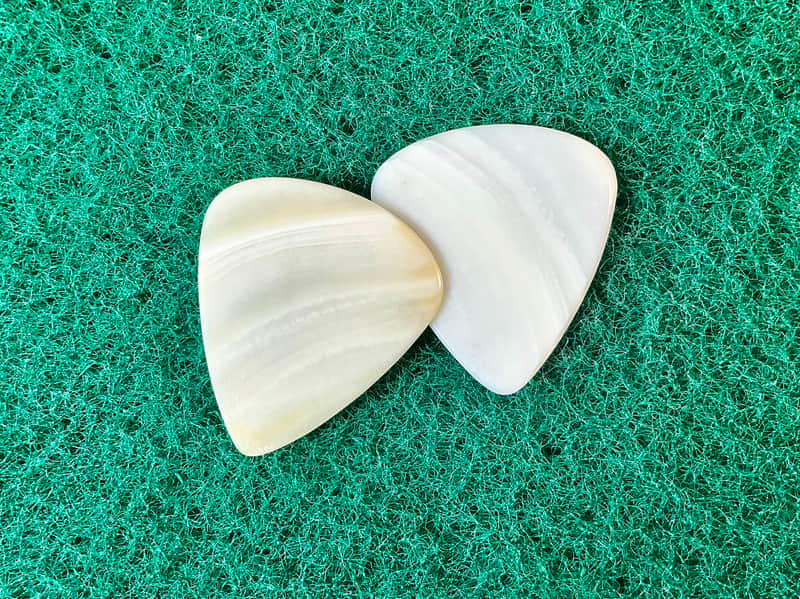 Two seashell guitar picks-1.3mm, classic profile… by BeachSidePicks image 1