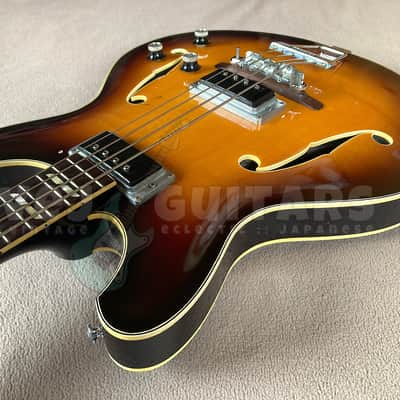 YAMAHA SA-70 Vintage semi-acoustic bass - Japan 1968-73 w/OHSC image 1