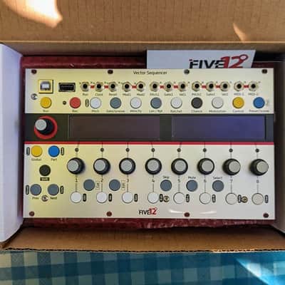 Five12 Vector sequencer + Jack Expander, Manual, Cables & Box image 1