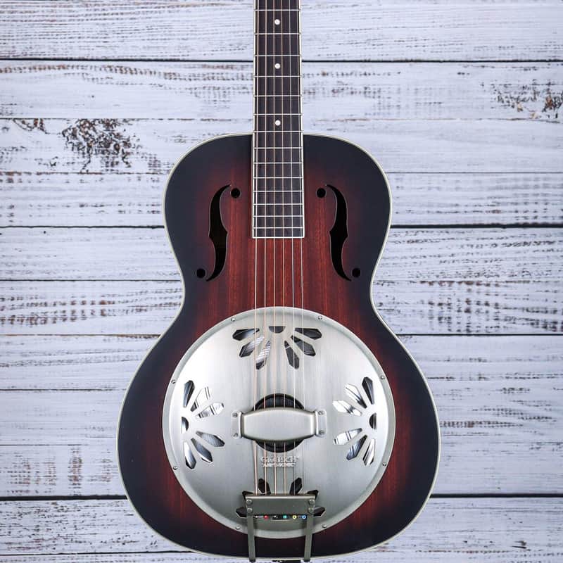 Gretsch Alligator Biscuit Round Neck Resonator | 2 Color Sunburst image 1