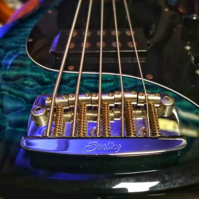 Sterling by Music Man StingRay Ray35 - Flame Maple Teal image 6