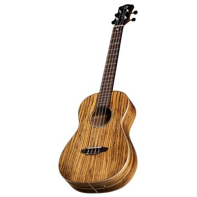 Luna High Tide Baritone Zebrawood Ukulele w/gig bag image 7