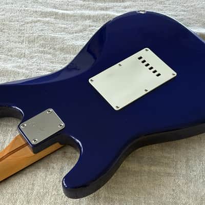 2005 Squier Affinity Stratocaster Midnight Blue Rosewood Fretboard image 15