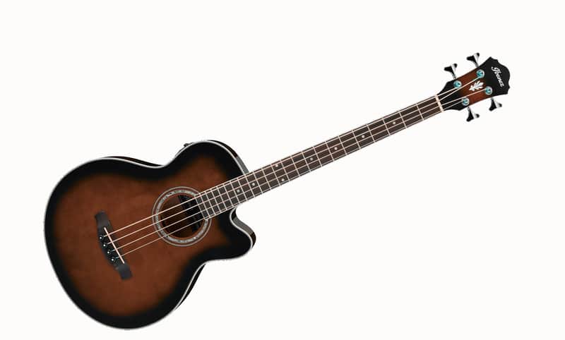 Ibanez AEB10E-DVS – 4 String Acoustic/Electric Bass 2025 - Dark Violin Sunbusrt image 1