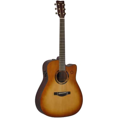Yamaha TAG3 C TransAcoustic Dreadnought Acoustic-Electric Guitar - Sand Burst image 3