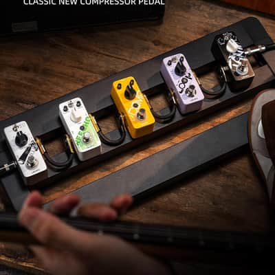 LEKATO Compressor Pedal, Yellow Comp Mini Portable Compression with True Bypass, EQ and Volume Adjustable, Classic Optical Compressor Analog Effect Pedals for Electric Guitar Bass image 8