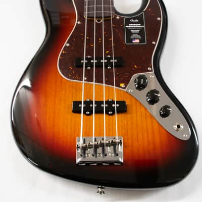 Fender American Professional II Jazz Bass Fretless - 3 Color Sunburst with Rosewood Fingerboard image 2