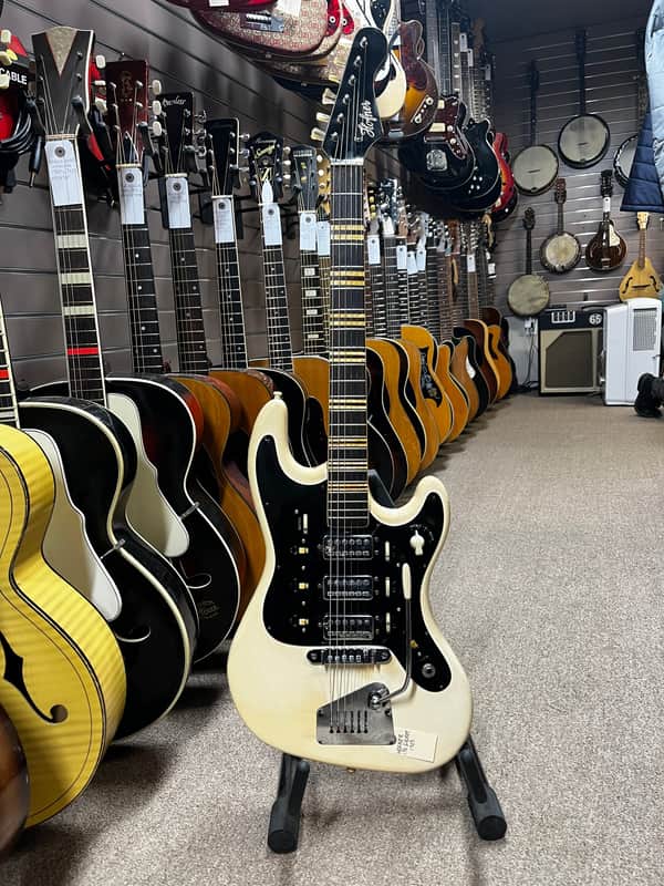 Hofner Galaxie 176 White 1960s Electric Guitar image 1