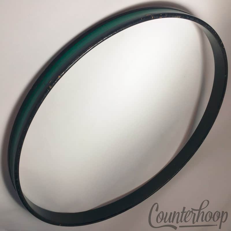 *Premier 22" "Green Pearl"Birch Bass Drum Hoop/Rim Vintage 70s Resonant England* image 1
