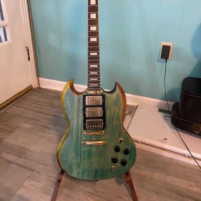 Epiphone Les Paul Custom SG Bluish image 1