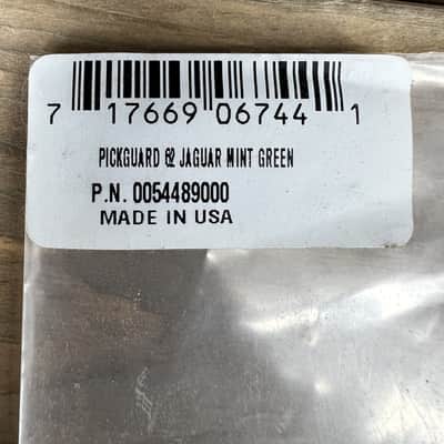 Real Life Relics Fender® Aged Mint Green 62 Jaguar® Pickguard 0054489000.   [PGAH2] image 2