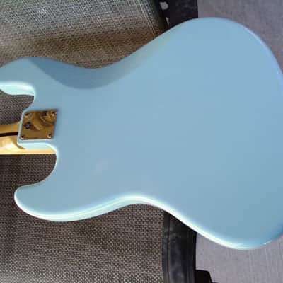 warmoth pj jazz 2017 Sonic Blue EMG Geezer Butler pickups hipshot kickass bridge image 2