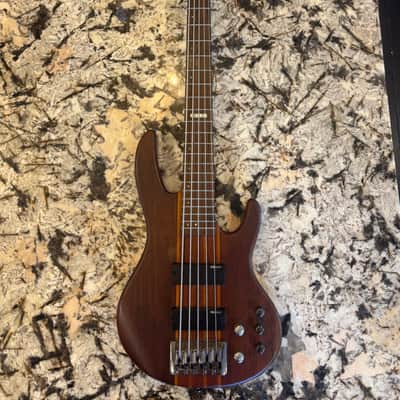 ESP LTD D-5 5-String Bass Guitar 2015 - Natural Satin w/ Hard Case image 2