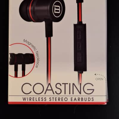 Biconic Wireless Stereo Earbuds Red image 1