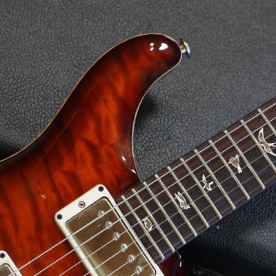 2011 PRS Custom 24 Quilt 10 Top Electric Guitar Dark Cherry Burst + OHSC image 3