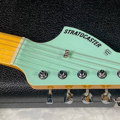NEW! Fender Custom Shop Special Run '69 Stratocaster NOS Finish - Handwound P/U's - Surf Pearl - Reverse Matching Headstock - 7.9 lbs - Authorized Dealer - SUPER RARE! G07617 image 5