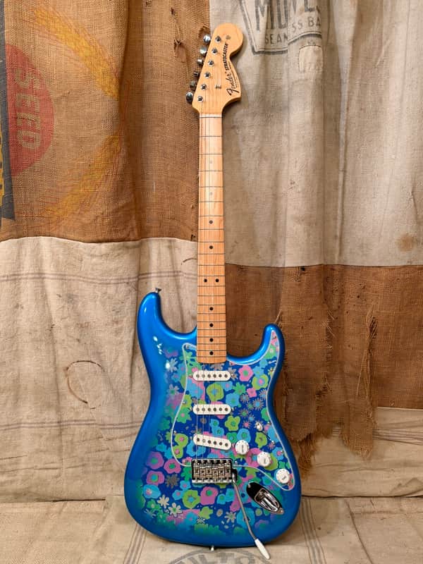 Fender MIJ Limited Edition '62 Reissue Stratocaster 2025 - Blue Floral image 1