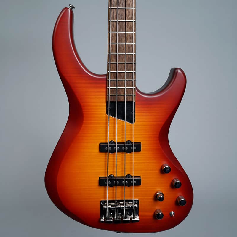 MTD Kingston Saratoga Deluxe 4 with Laurel Fretboard 2022 - Deep Cherry Burst image 1
