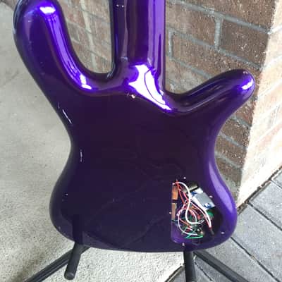 Wizard USA Neck Through Left-y 5 String 90's Purple Bass Not A Spector Make an Offer image 11